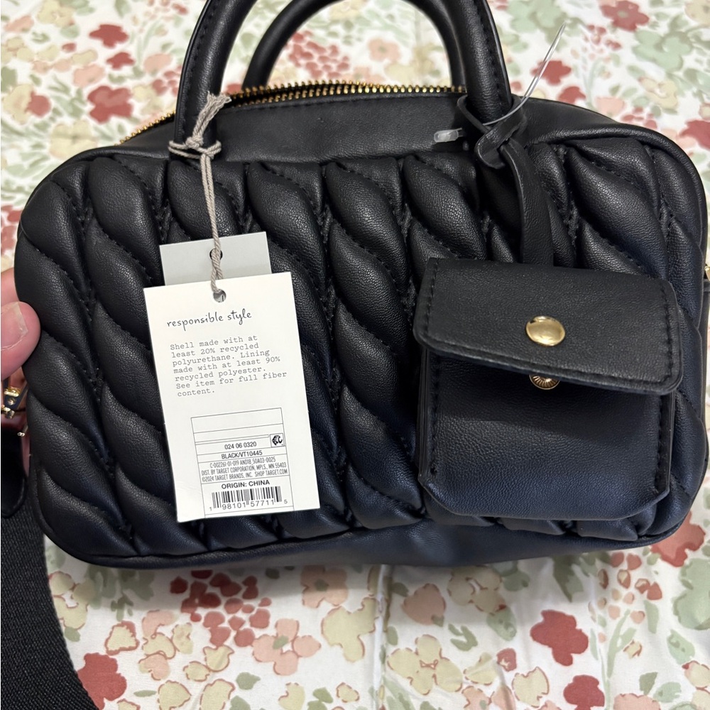 a new day Black Mini Bag with Classic Design
